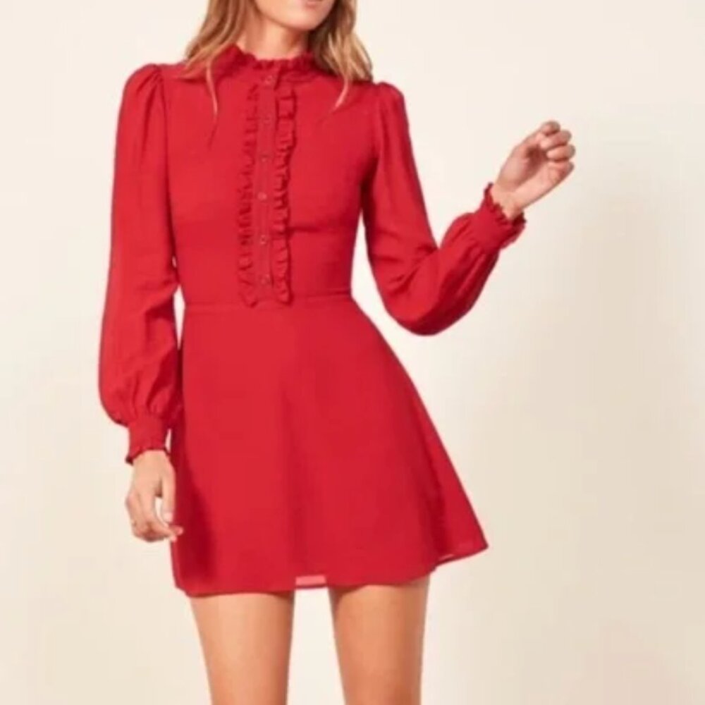 Matilda Reformation Dress Red  Size 6